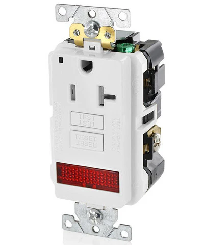 20-Amp, 125-Volt, Extra-Heavy Duty, Industrial Grade, Pilot Light Tamper-Resistant Self-Test GFCI Receptacle, GFPL2-PL - Image 3
