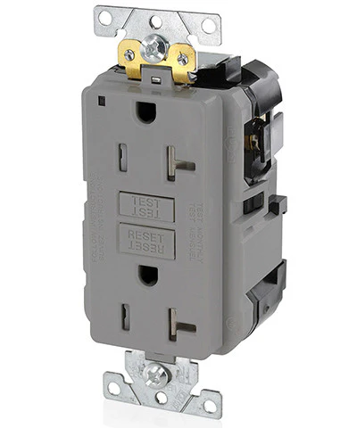 20-Amp, 125-Volt, Extra-Heavy Duty, Industrial Grade, Tamper-Resistant Lev-Lok Duplex Self-Test GFCI Receptacle, MGFT2 - Image 5