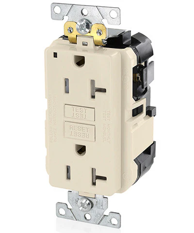 20-Amp, 125-Volt, Extra-Heavy Duty, Industrial Grade, Tamper-Resistant Lev-Lok Duplex Self-Test GFCI Receptacle, MGFT2 - Image 6
