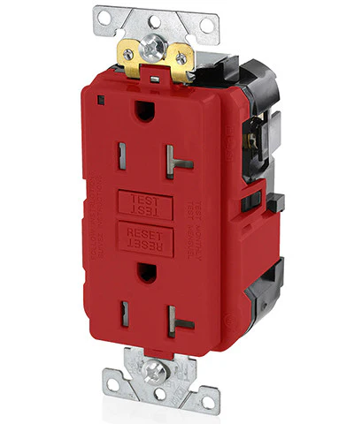 20-Amp, 125-Volt, Extra-Heavy Duty, Industrial Grade, Tamper-Resistant Lev-Lok Duplex Self-Test GFCI Receptacle, MGFT2 - Image 7