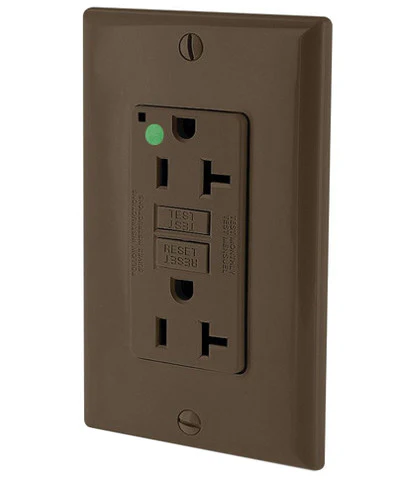 20-Amp, 125-Volt, Hospital Grade Slim GFCI Duplex Receptacle, Wallplate Included, GFNT2-HG - Image 4