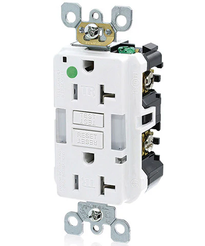 20-Amp, 125-Volt, Hospital Grade, Tamper-Resistant Guide Light Duplex Self-Test GFCI Receptacle, GFNL2-HG - Image 3