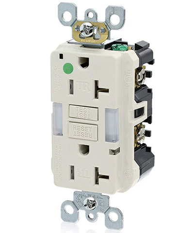 20-Amp, 125-Volt, Hospital Grade, Tamper-Resistant Guide Light Duplex Self-Test GFCI Receptacle, GFNL2-HG - Image 6