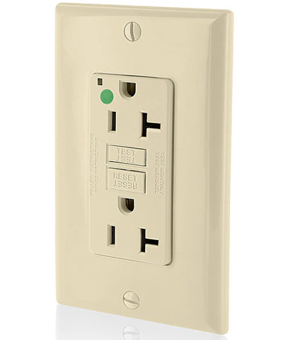 20-Amp, 125-Volt, USMCA Compliant Extra-Heavy Duty, Hospital Grade, Non-Tamper-Resistant Duplex Self-Test GFCI Receptacle, GFNT2-HF - Image 2