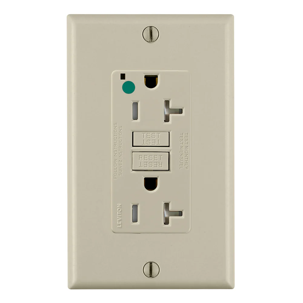 20-Amp, 125-Volt, NAFTA Complaint Extra-Heavy Duty, Hospital Grade, Tamper-Resistant Duplex Self-Test GFCI Receptacle, GFTR2-HF - Image 10