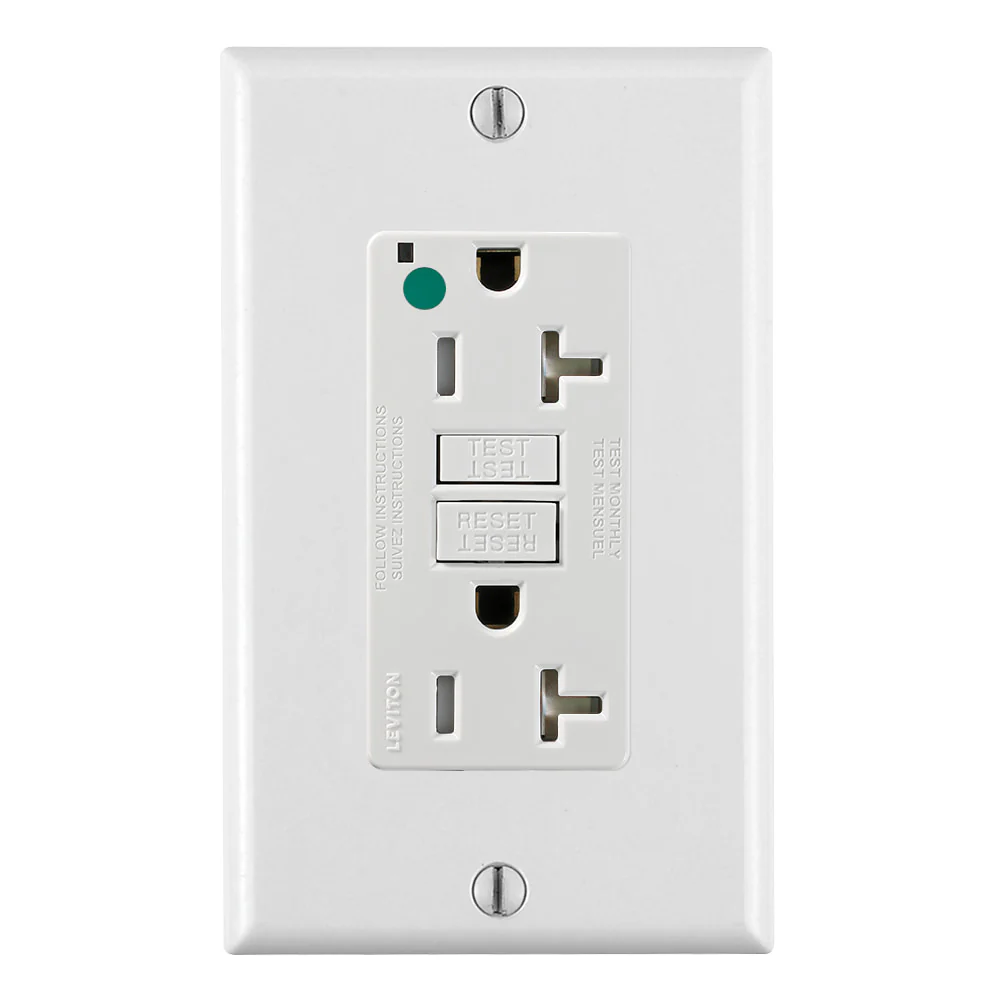 20-Amp, 125-Volt, NAFTA Complaint Extra-Heavy Duty, Hospital Grade, Tamper-Resistant Duplex Self-Test GFCI Receptacle, GFTR2-HF - Image 4