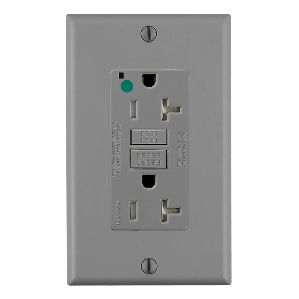 20-Amp, 125-Volt, NAFTA Complaint Extra-Heavy Duty, Hospital Grade, Tamper-Resistant Duplex Self-Test GFCI Receptacle, GFTR2-HF - Image 5