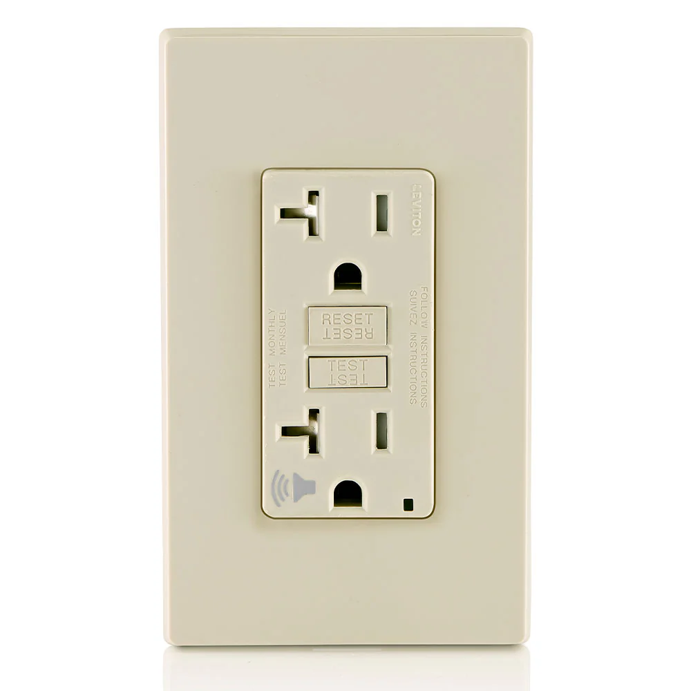 20 Amp, 125 Volt Receptacle/Outlet, 20 Amp Feed-Through, Tamper-Resistant, Self-test SmartlockPro GFCI with Audible Trip Alert, GFTA2 - Image 5