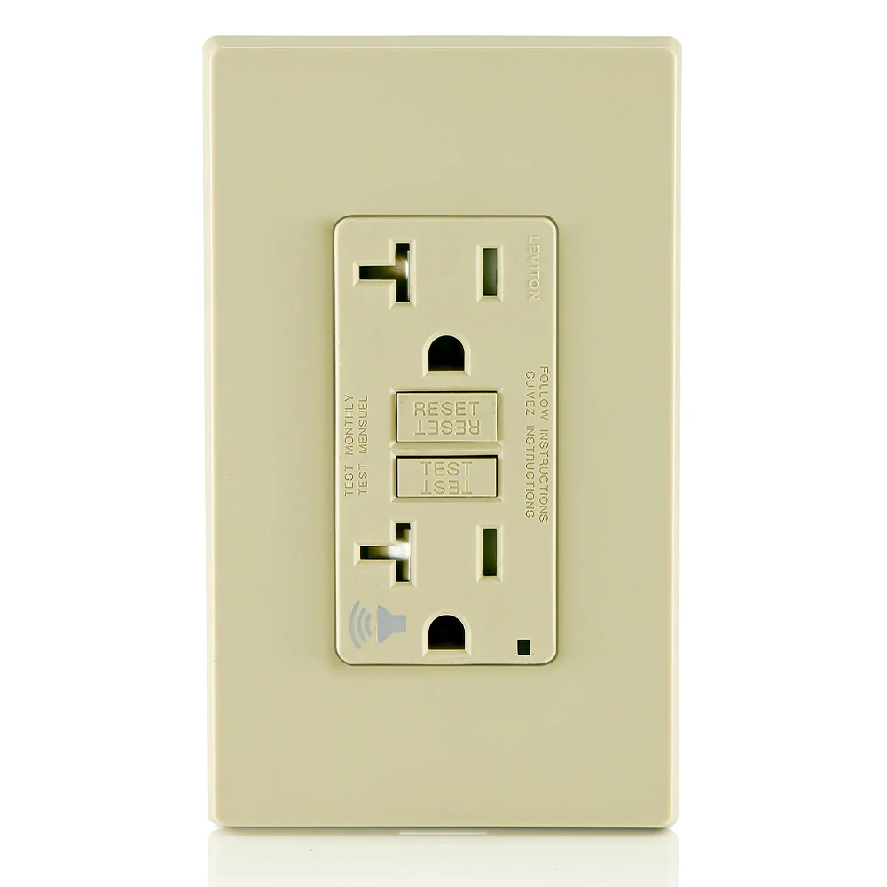 20 Amp, 125 Volt Receptacle/Outlet, 20 Amp Feed-Through, Tamper-Resistant, Self-test SmartlockPro GFCI with Audible Trip Alert, GFTA2 - Image 6