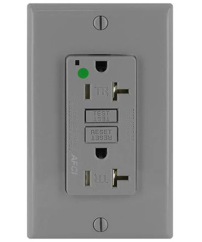 20-Amp, 125-Volt Tamper-Resistant Hospital Grade AFCI Duplex Receptacle, AFTR2-HG - Image 5