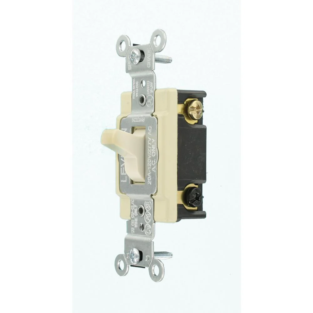 20 Amp 4-Way Toggle Switch, Light Almond, CSB4-2TS - Image 3