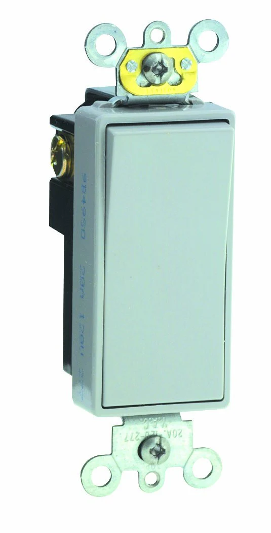 20-Amp, Decora Plus Rocker 3-Way AC Quiet Switch, 120/277-Volt, Commercial Grade, Back and Side Wired, Self Grounding, Various Colors, 5623-2 - Image 3