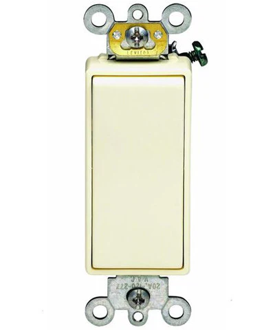 20-Amp, Decora Plus Rocker 4-Way AC Quiet Switch, 120/277-Volt, Commercial Grade, Back & Side Wired, Self Grounding, Various Colors, 5624-2 - Image 4
