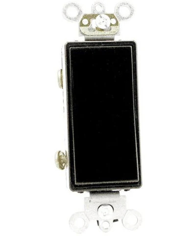 20-Amp, Decora Plus Rocker Double-Pole AC Quiet Switch, 120/277-Volt, Commercial Grade, Back & Side Wired, Self Grounding, 5622-2 - Image 2