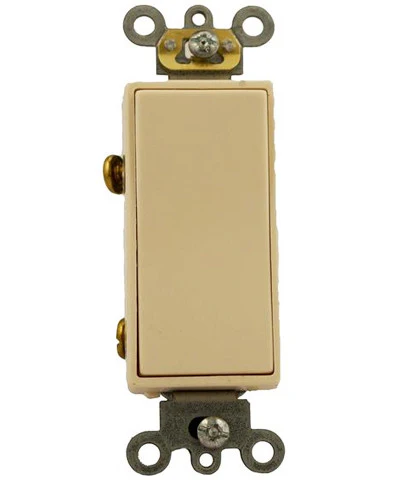 20-Amp, Decora Plus Rocker Double-Pole AC Quiet Switch, 120/277-Volt, Commercial Grade, Back & Side Wired, Self Grounding, 5622-2 - Image 5