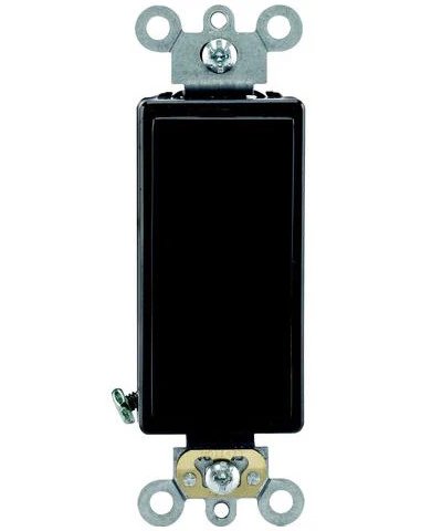 20-Amp, Decora Plus Rocker Single-Pole AC Quiet Switch, 120/277-Volt, Commercial Grade, Back and Side Wired, Grounding, Various Colors, 5621-2 - Image 2