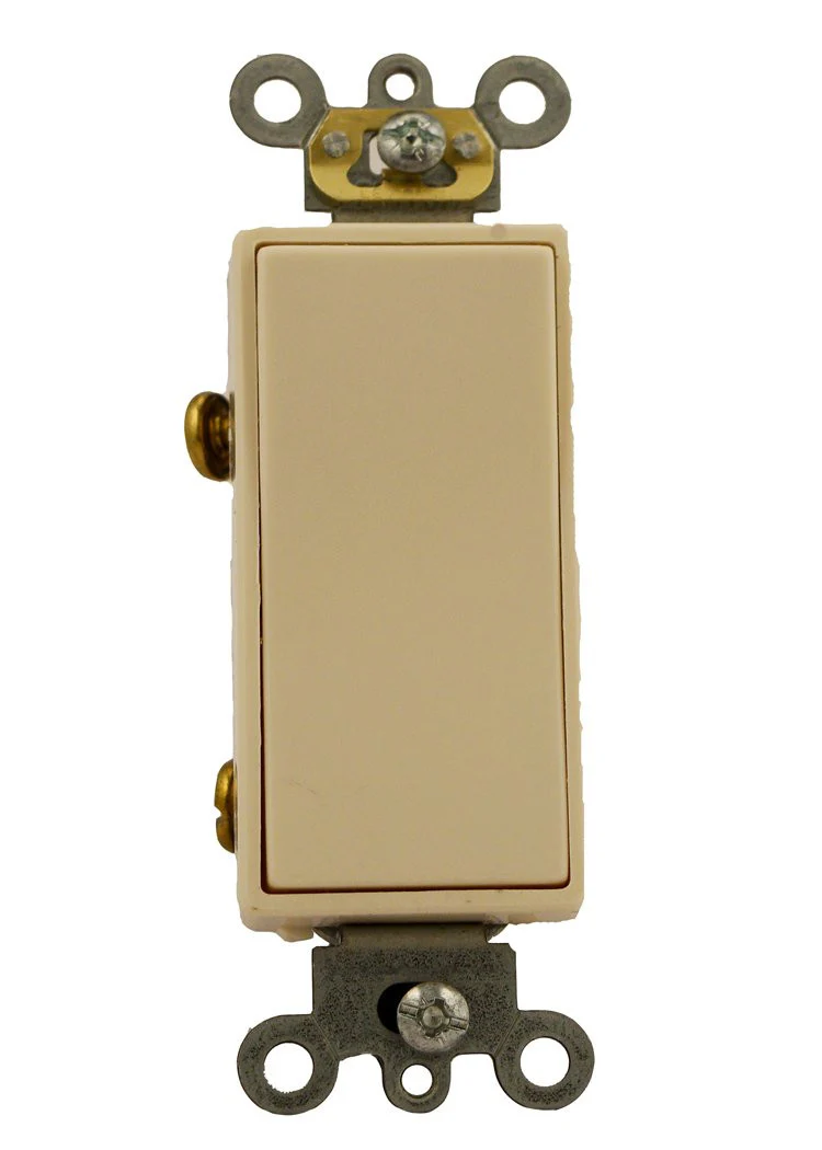 20-Amp, Decora Plus Rocker Single-Pole AC Quiet Switch, 120/277-Volt, Commercial Grade, Back and Side Wired, Grounding, Various Colors, 5621-2 - Image 6