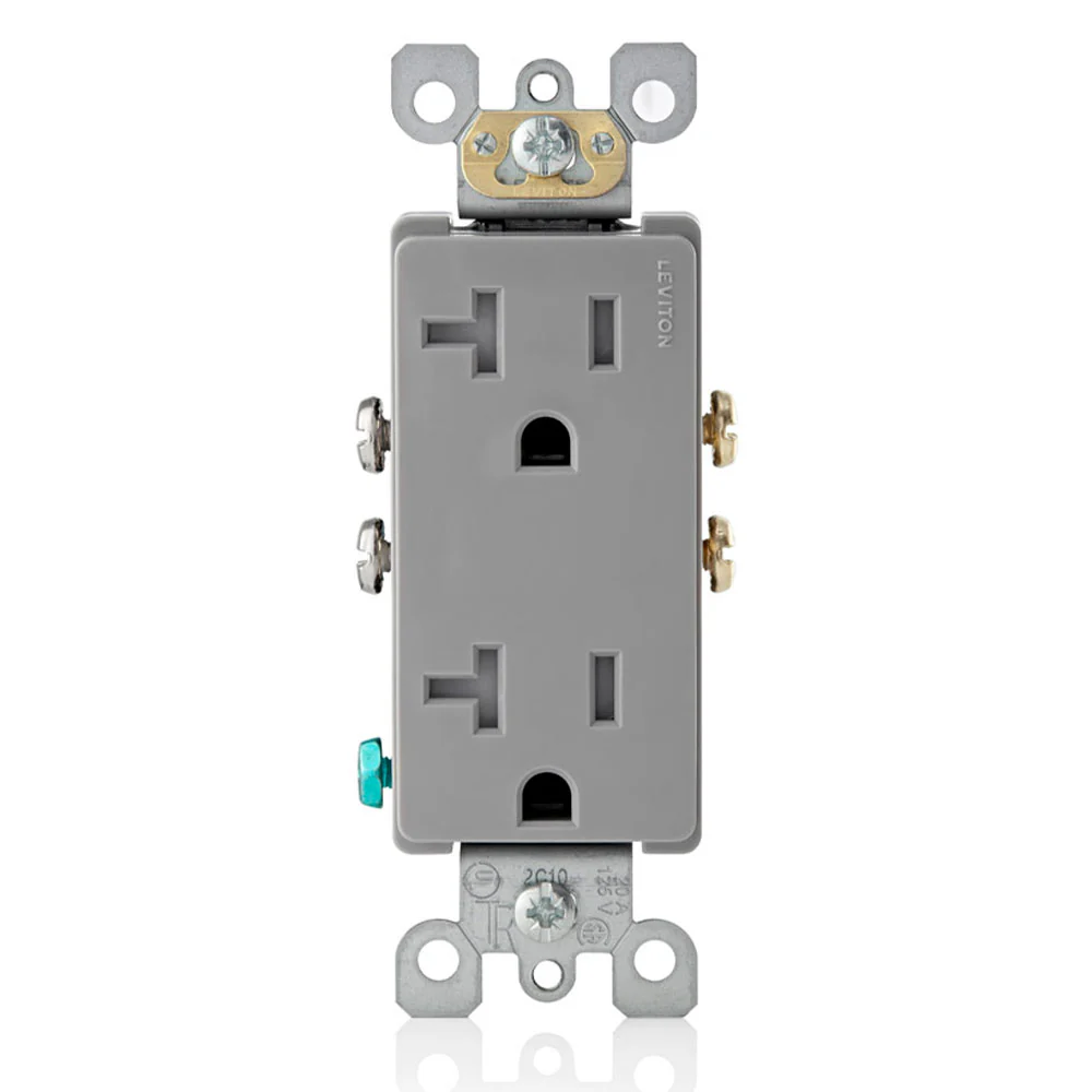 20-Amp, Tamper- Resistant, Decora Duplex Receptacle, Residential Grade, T5825 - Image 3