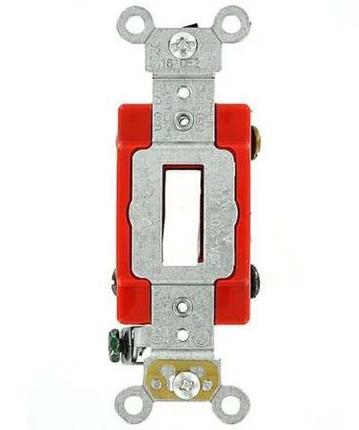 20-Amp, Toggle 4-Way AC Quiet Switch, 120/277-Volt, Extra Heavy Duty Grade, Self Grounding, Back and Side Wired, Various Colors, 1224-2 - Image 6