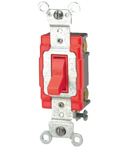 20-Amp, Toggle Single-Pole AC Quiet Switch, 120/277-Volt, Extra Heavy Duty Spec Grade, Self Grounding, Various Colors, 1221-2 - Image 5