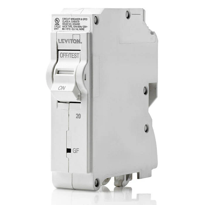 20A 1-Pole GFCI Hydraulic Magnetic Branch Circuit Breaker, LB120-GFR