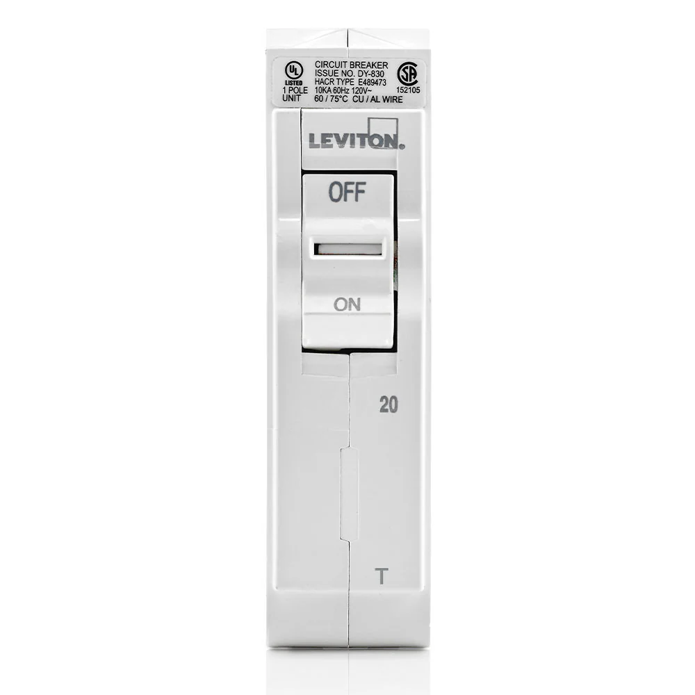 20A 1-Pole Standard Thermal Magnetic Branch Circuit Breaker, LB120-T - Image 2