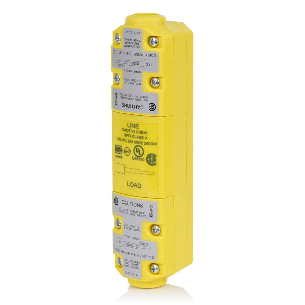 Self-Test In-Line User-Attachable GFCI, 20 Amp, 120 Volt, Manual Reset, GSIM2 - Image 2