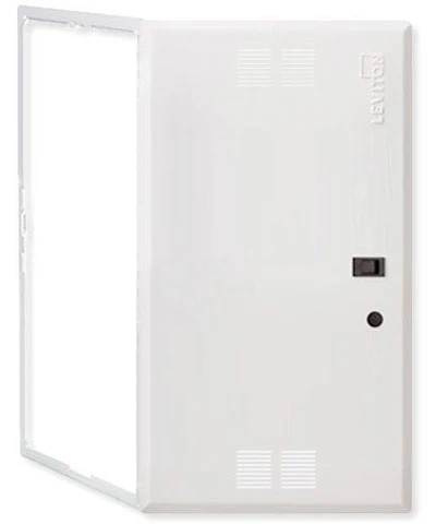 28-Inch Premium Hinged Structured Media Door, Vented, White, 47605-28S