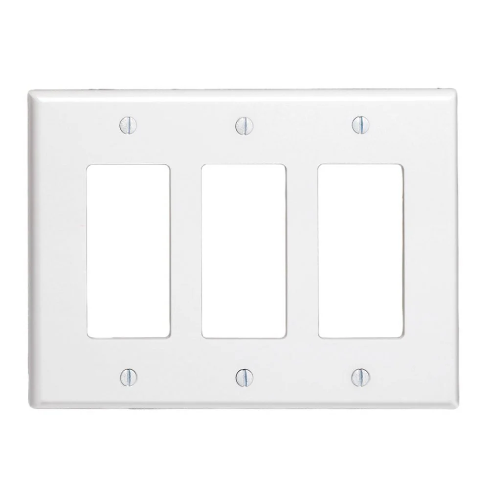 3-Gang Decora/GFCI Device Decora Wallplate, 80611