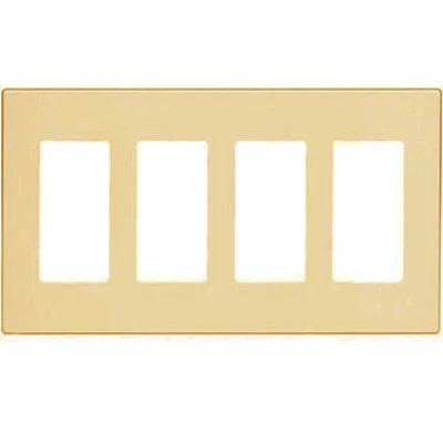 4-Gang Decora Plus Wall Plate Screwless Snap-On Mount, 80312-S - Image 3