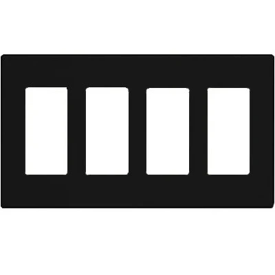 4-Gang Decora Plus Wall Plate Screwless Snap-On Mount, 80312-S - Image 5