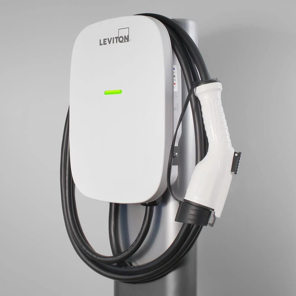 Leviton Level 2 Electric Vehicle (EV) Charger, 48 Amp, 208/240 VAC, 11.6 kW Output, 18' Charging Cable, Hardwired Charging Station, EV480 - Image 7