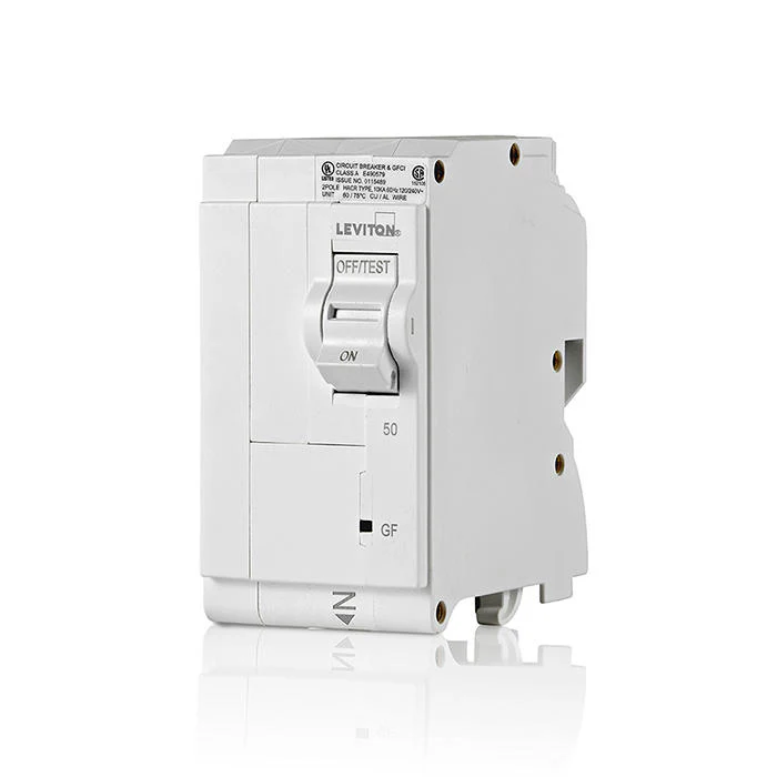 50A 2-Pole GFCI Hydraulic Magnetic Branch Circuit Breaker, LB250-G