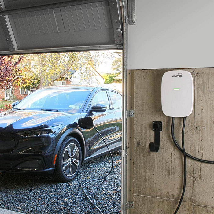 80 Amp Level 2 Electric Vehicle Charging Station With Wi-Fi, Works with My Leviton App, EV80W - Image 6