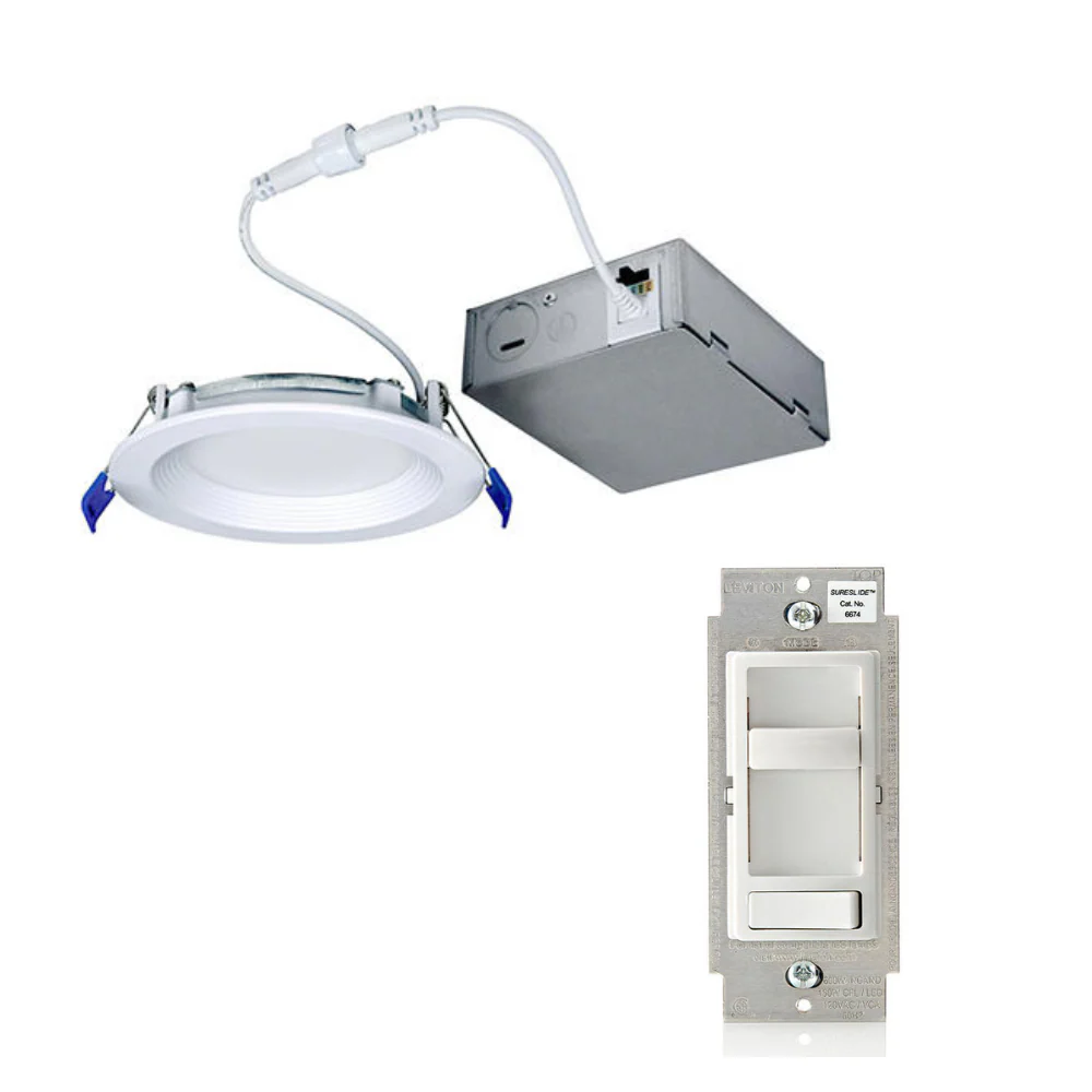 Baffle Downlight with SureSlide Dimmer Switch, 6674N