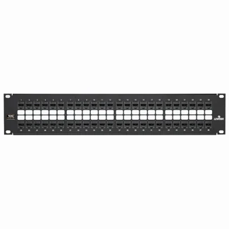 Cat 6A Flat QUICKPORT Patch Panel, 24-Port, 1RU, 6910G