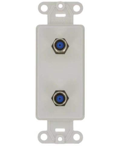 CATV Video Decora Insert Flush Mount Jack, 40682