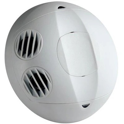 Ceiling Mount Occupancy Sensor, Ultrasonic, 180 Degree, 500 sq. ft. Coverage, Self-Adjusting, White, OSC05-U0W