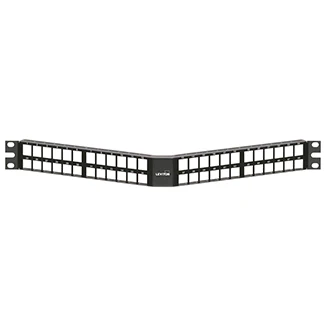 QUICKPORT Angled High-Density Patch Panel, 48-Port, 1RU, 49256-D48