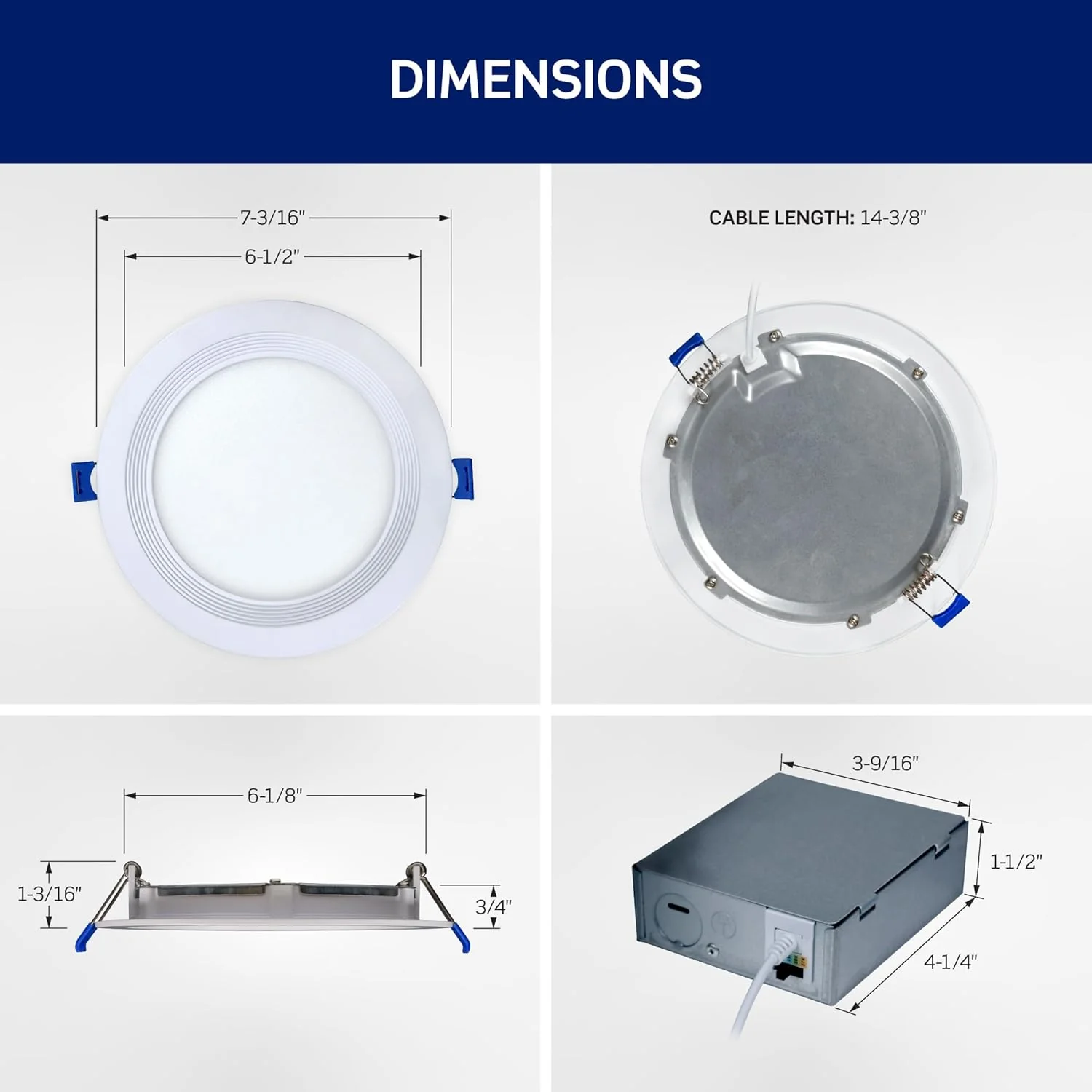 Baffle Slim Downlight with Selectable CCT, White - Image 4