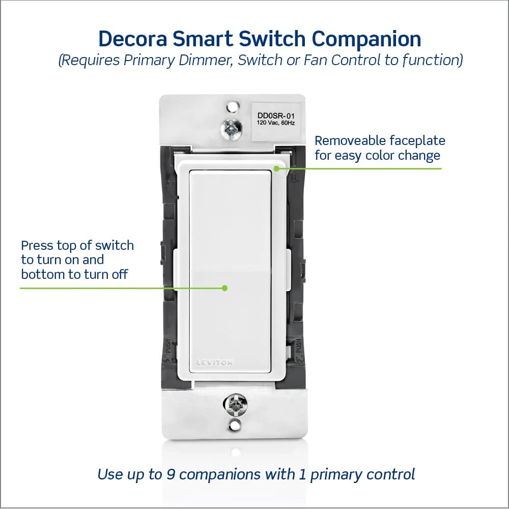 Decora Companion Switch for multi-location control, DD0SR-1Z - Image 6