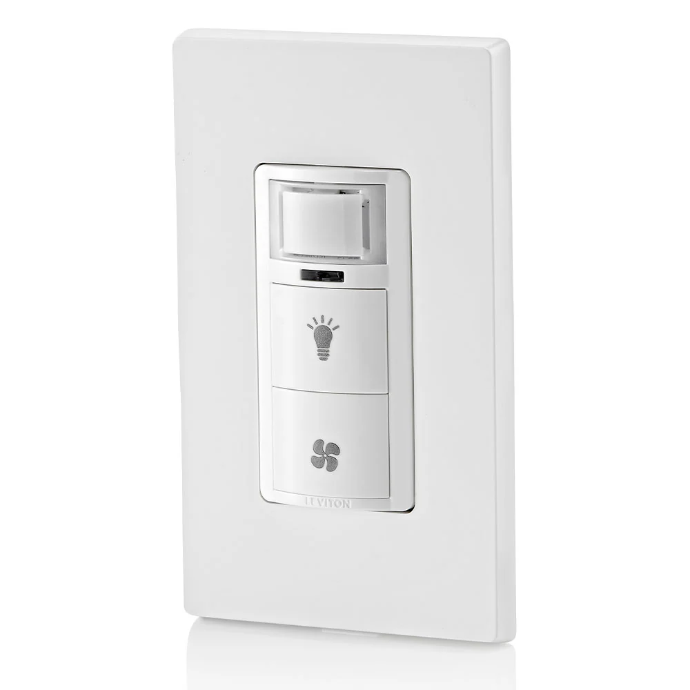Decora In-Wall Combination Humidity Sensor and Fan Control with Light Switch, 1/4 HP, Residential Grade, Single Pole/Single Pole, DHD05-1LW - Image 16