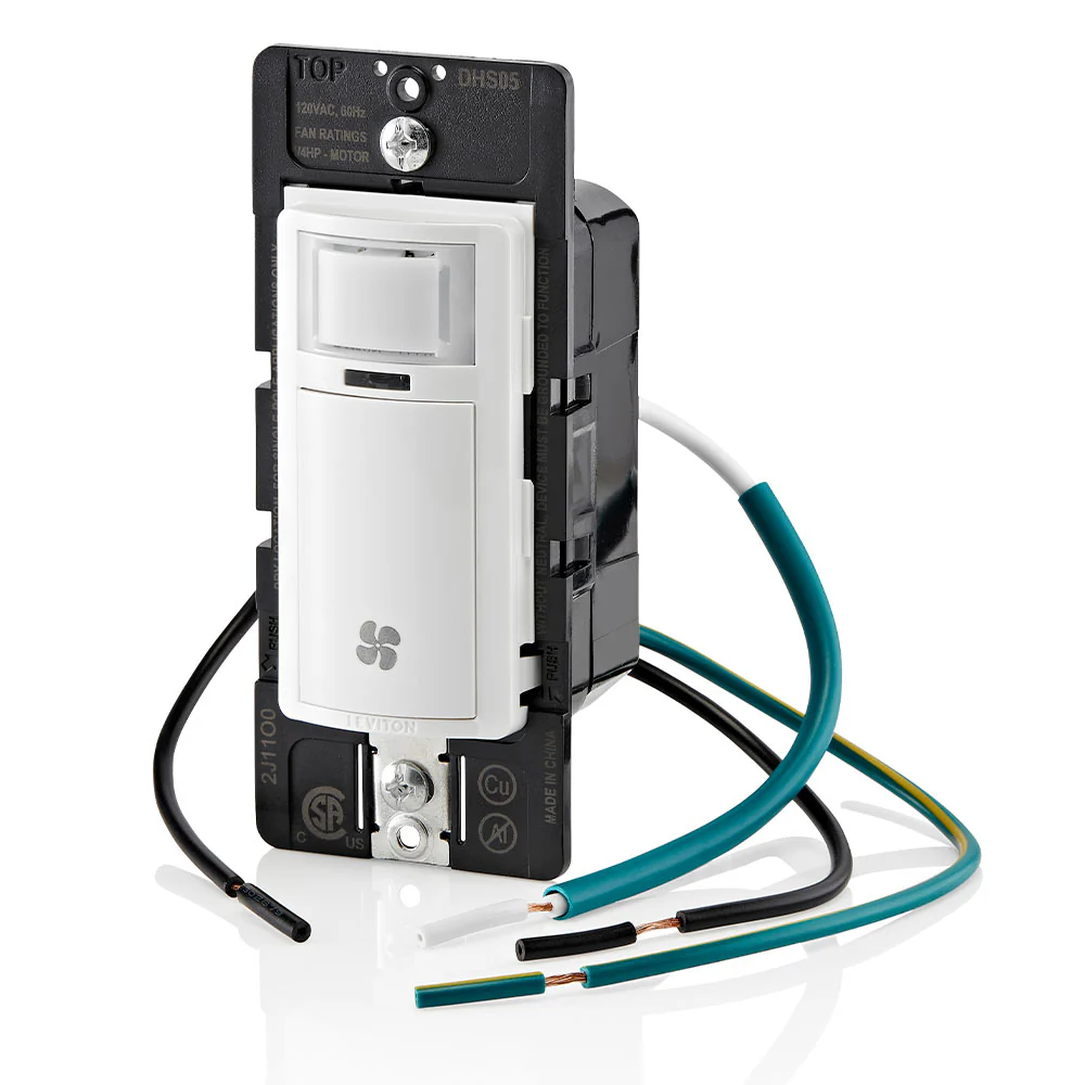 Decora In-Wall Humidity and Fan Control Switch, 1/4 HP, Residential Grade, Single Pole, DHS05 - Image 16