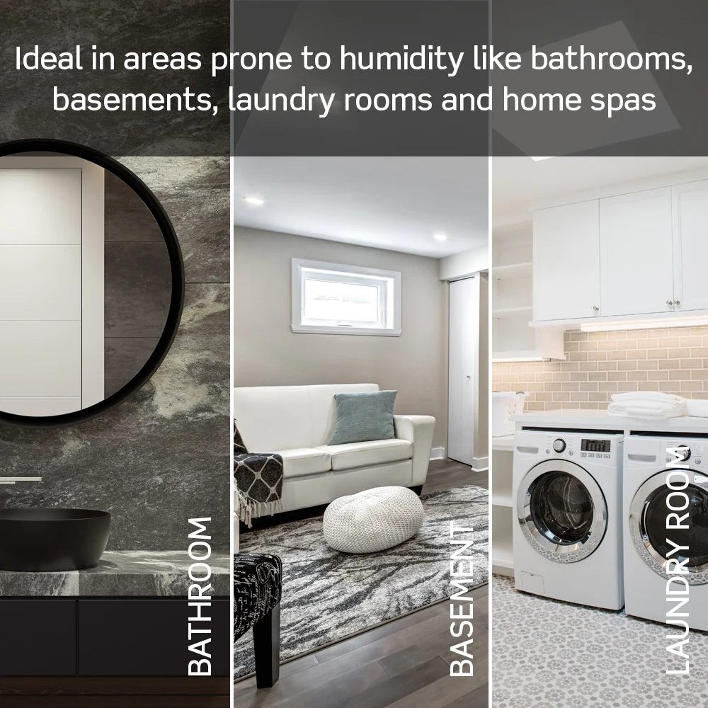 Decora In-Wall Humidity and Fan Control Switch, 1/4 HP, Residential Grade, Single Pole, DHS05 - Image 5