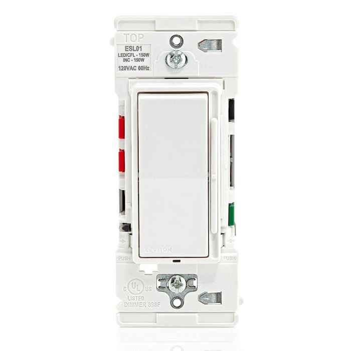 Decora Lever Edge Rocker Slide Dimmer Switch, ESL01-1LW