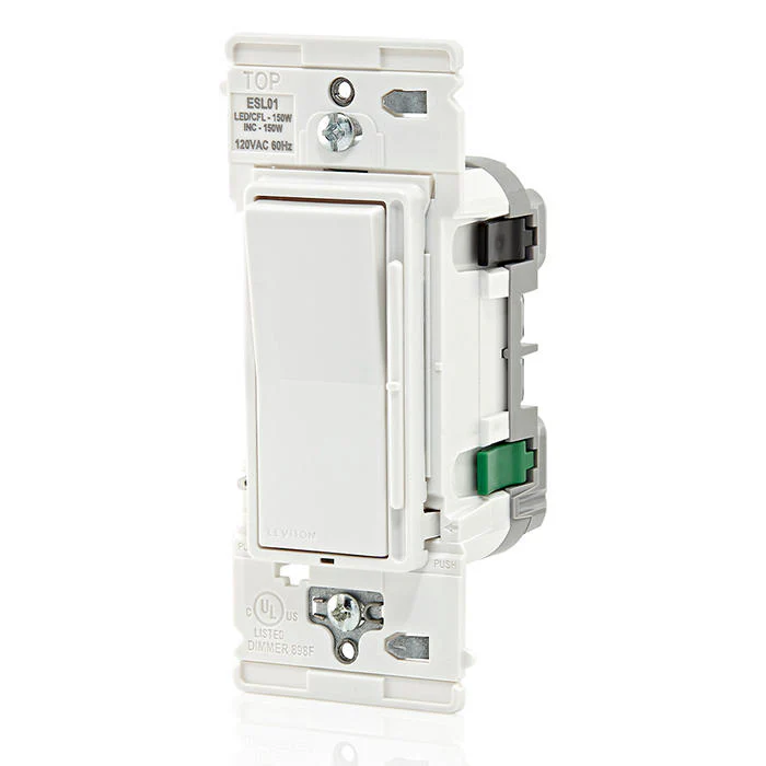 Decora Lever Edge Rocker Slide Dimmer Switch, ESL01-1LW - Image 5
