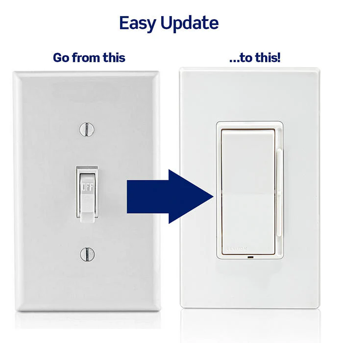 Decora Lever Edge Rocker Slide Dimmer Switch, ESL01-1LW - Image 6