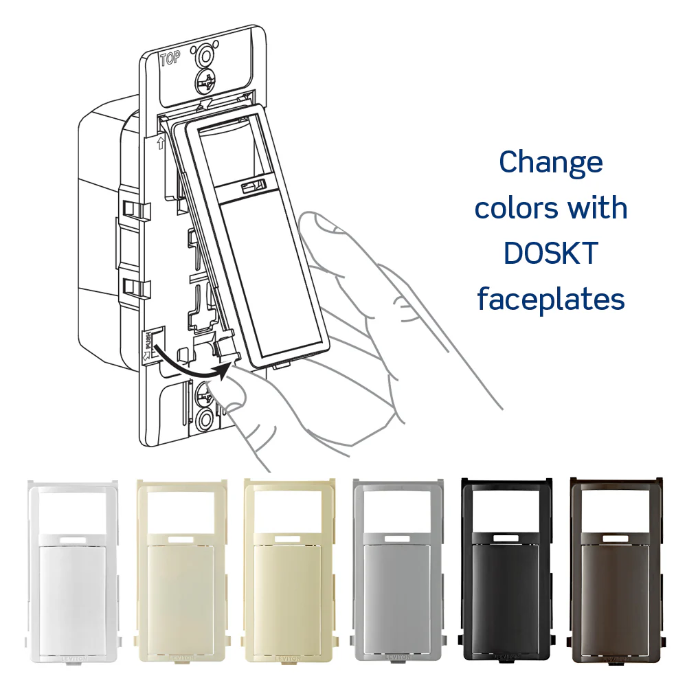 Decora Occupancy Motion Sensor Light Switch, Auto-On or Manual-On, 2A, Residential Grade, Single Pole, DOS02 - Image 9