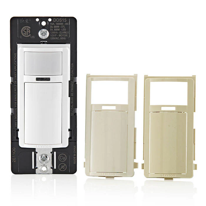 Decora Occupancy Motion Sensor Light Switch, Auto-On or Manual-On, 15A, Residential Grade, Single Pole, Multi-Way or Multi-Sensor, DOS15 - Image 16