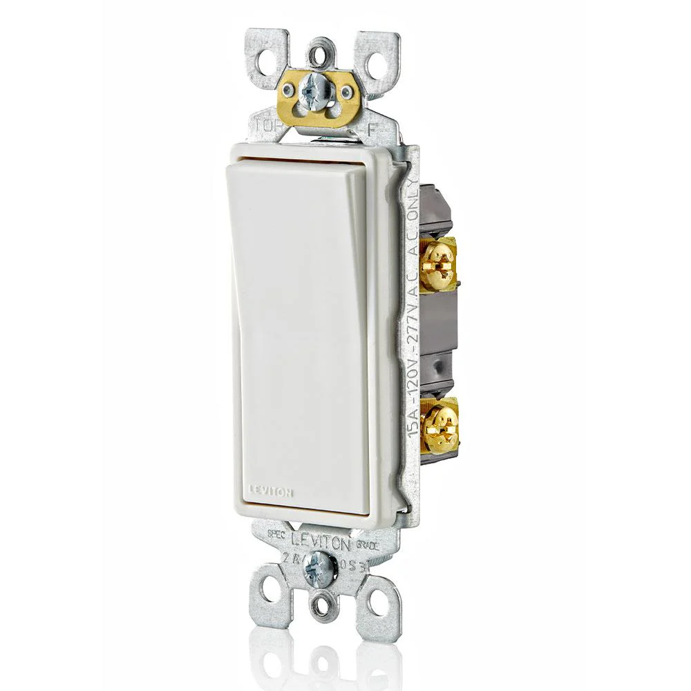 Decora Rocker 3-Way AC Quiet Switch, Self-grounding, 5603-P2 - Image 2